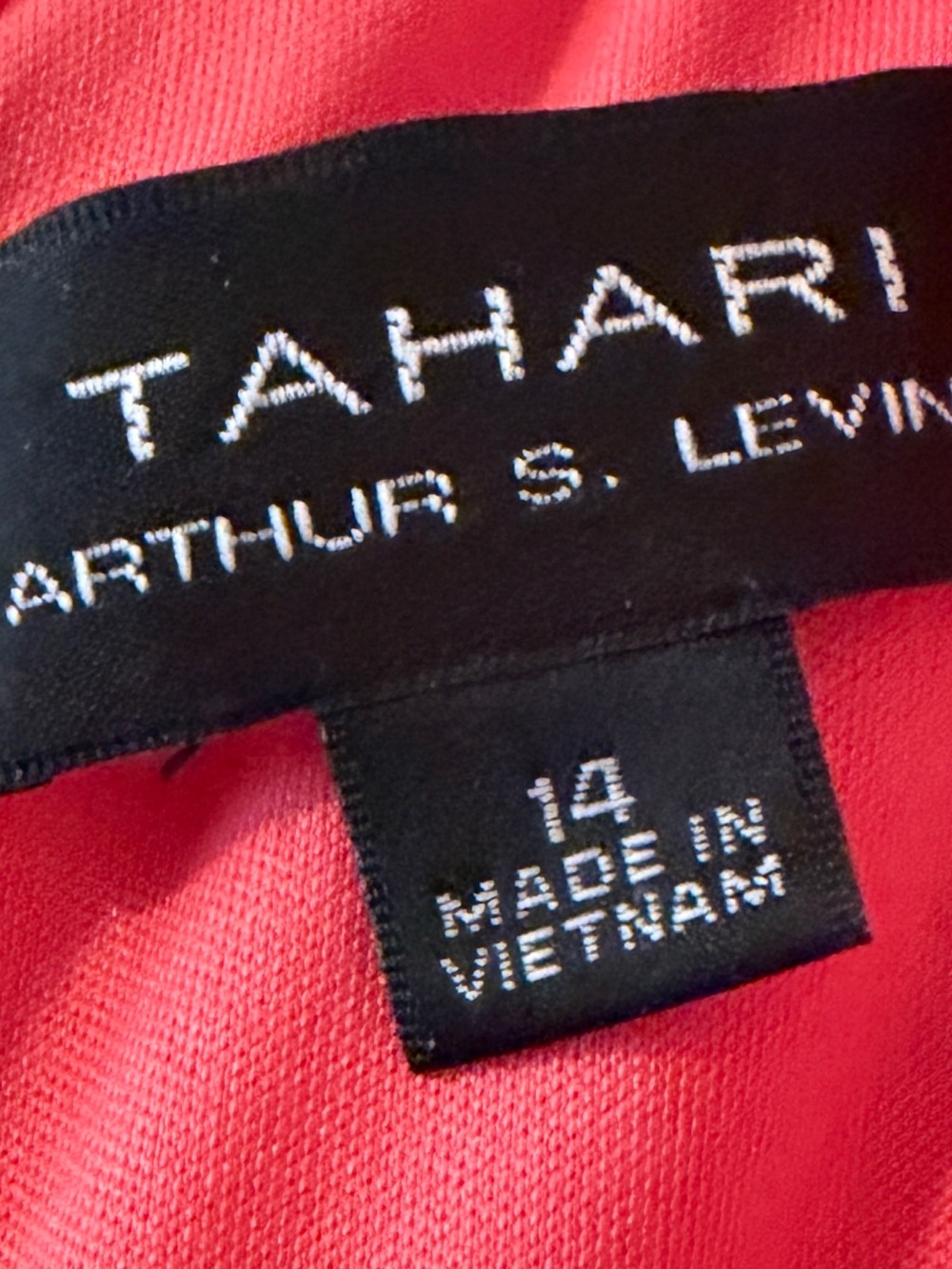 Tahari Coral V-Neck Sleeveless Mini Dress - Picture 2 of 3
